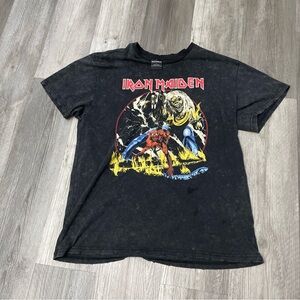 IRON MAIDEN V Concert Shirt Original Size Large Tour Shirt 1982-1983